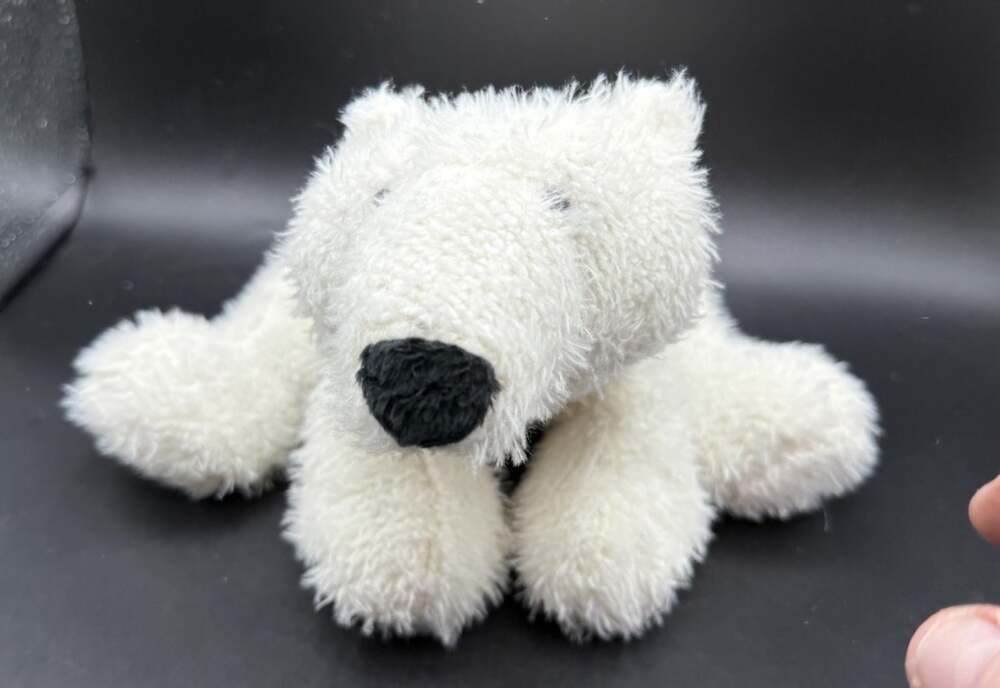 Ganz Webkinz HM116 Polar Bear White NO Code Virtual World Game Clean! EUC
